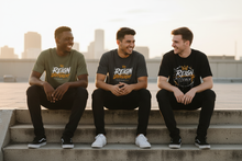 Load image into Gallery viewer, Reign Different - Olive x Grey x Black Tee Rooftop Steps